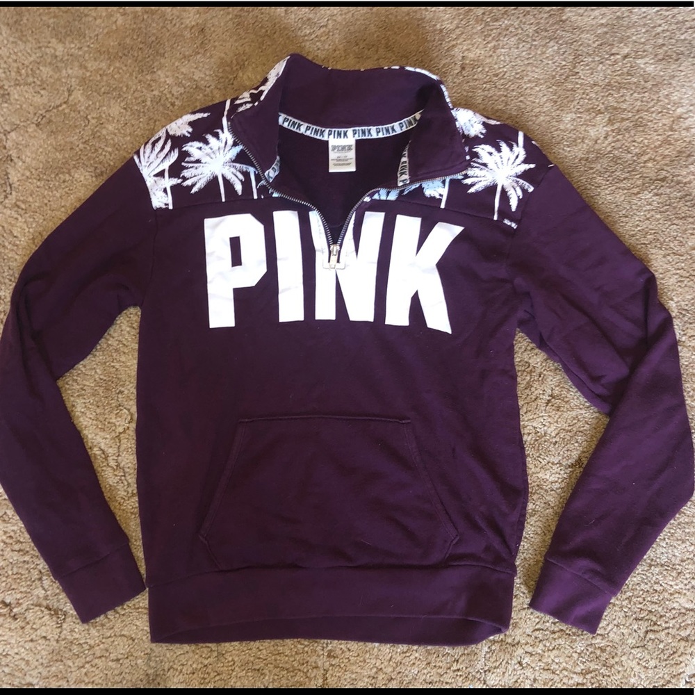 Victoria’s Secret PINK Quarter Zip Hoodie Size XS